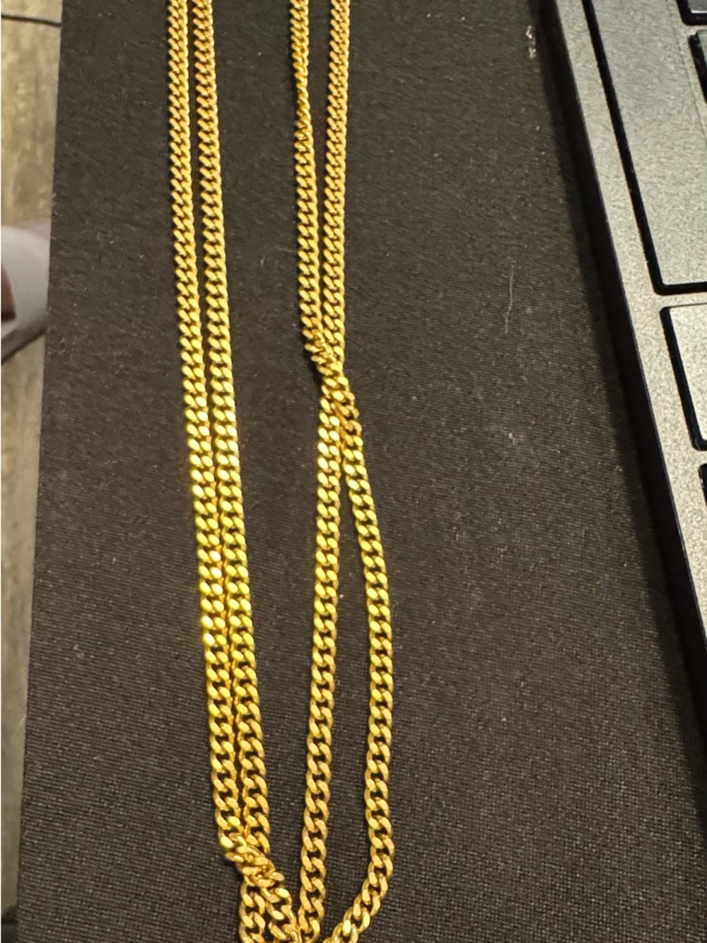 Tova Gold Layered Floral Crystal Pendant Necklace - Picture 3 of 3